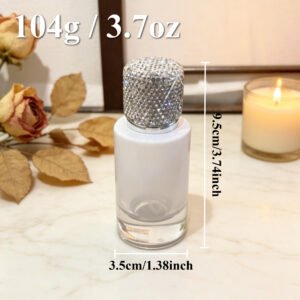 Cross‑border Luxury Rhinestone‑Adorned Glass Perfume Bottle, 30ml Portable Travel‑Size Press‑Type Empty Refillable Spray Atomizer for European & American Market
