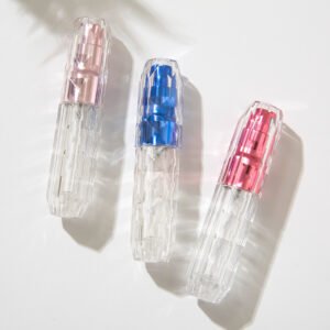 In‑Stock Crystal Diamond 5ml Self‑Pump Perfume Refillable Atomizer, Bottom‑Fill Spray Bottle, Portable Press‑Type Travel Perfume Empty Bottle