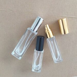 Factory Wholesale Clear Glass Mini Cosmetic Sample Refillable Bottle, Fine Mist Luxury Portable Empty Perfume Spray Atomizer