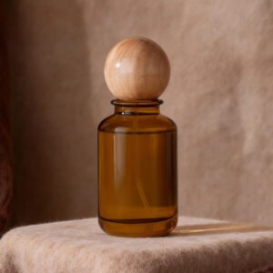 30/50/100ml Transparent Glass Perfume Refill Spray Bottle with Round Ball Cap, Cosmetic Spray Bottle