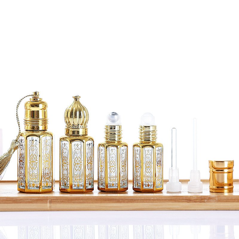 Wholesale Electroplated Glass Roll-on Bottle, Perfume & Essential Oil Roller Bottle, Large Order Competitive Price - 图片 2
