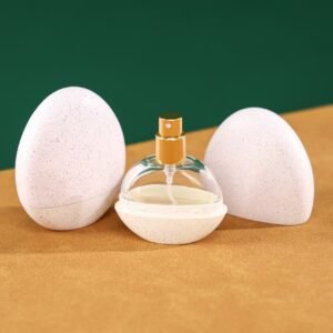 Factory Direct Supply 15ml Transparent Glass Shell Perfume Bottle, Crimp Neck Empty Bottle with Gold & Silver Sprayer